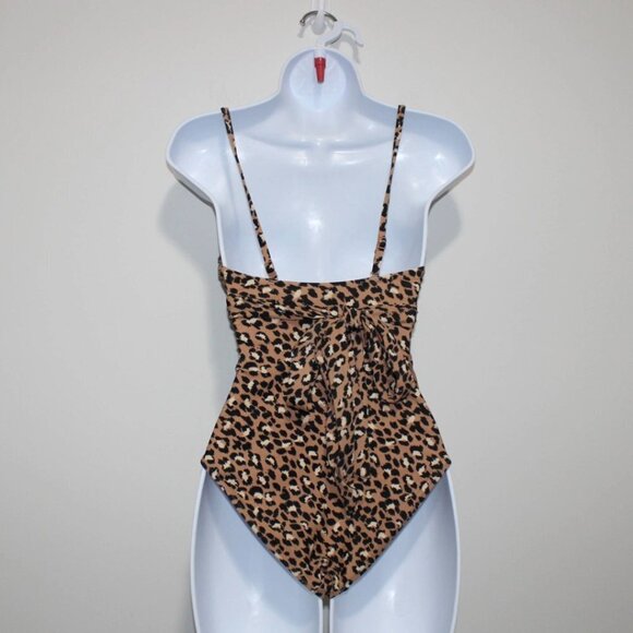 Aerie Leopard Wrap One Piece Swimsuit - Picture 5 of 7